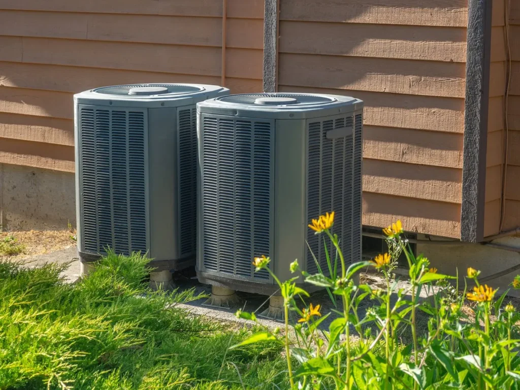 Airconditioningunitsoutsideanapartmentcomplexstockphoto 1920w