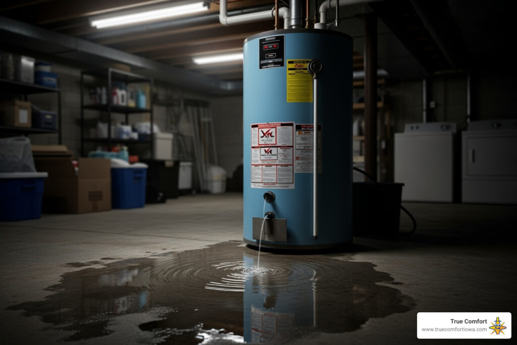 hot water heater leaking